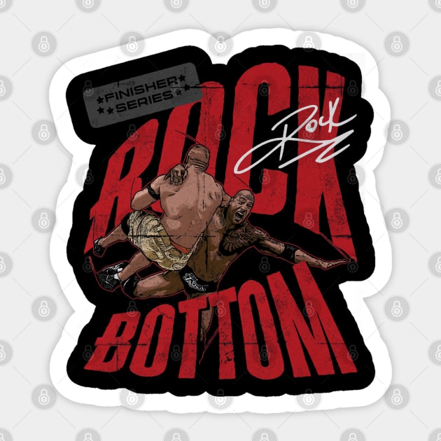 The Rock Bottom Sticker by MunMun_Design